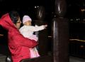 even the baby wants to touch and feel lavasa magic
